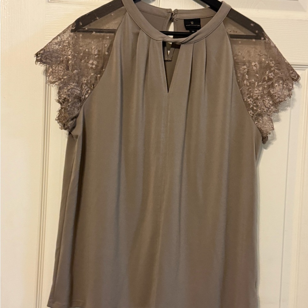 Tan Worthington Blouse - XL